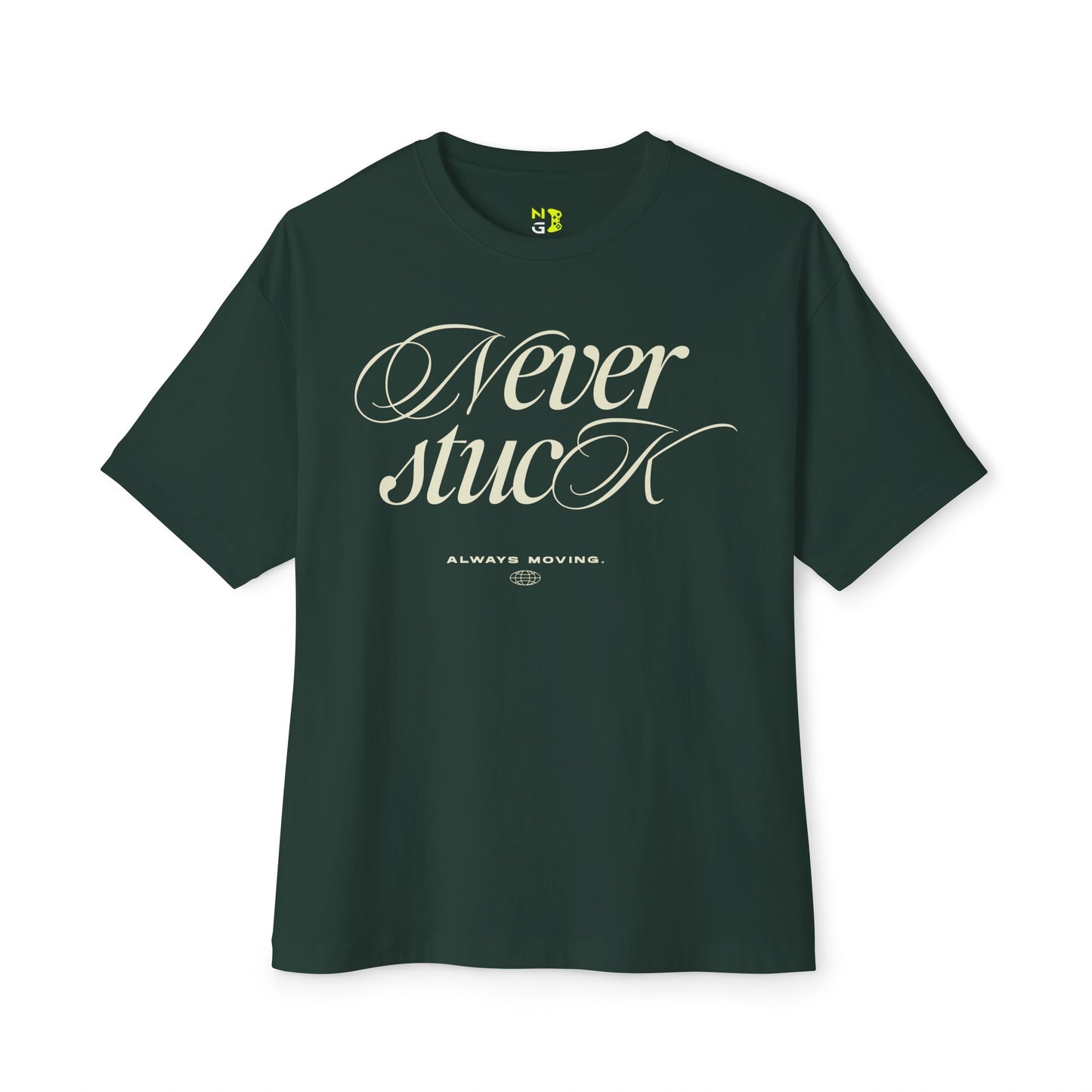 Gamer Oversized Tee - 'Never Stuck' Design