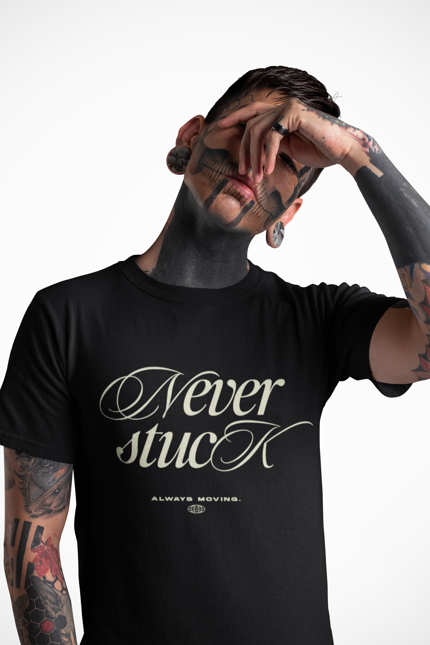 Gamer Oversized Tee - 'Never Stuck' Design