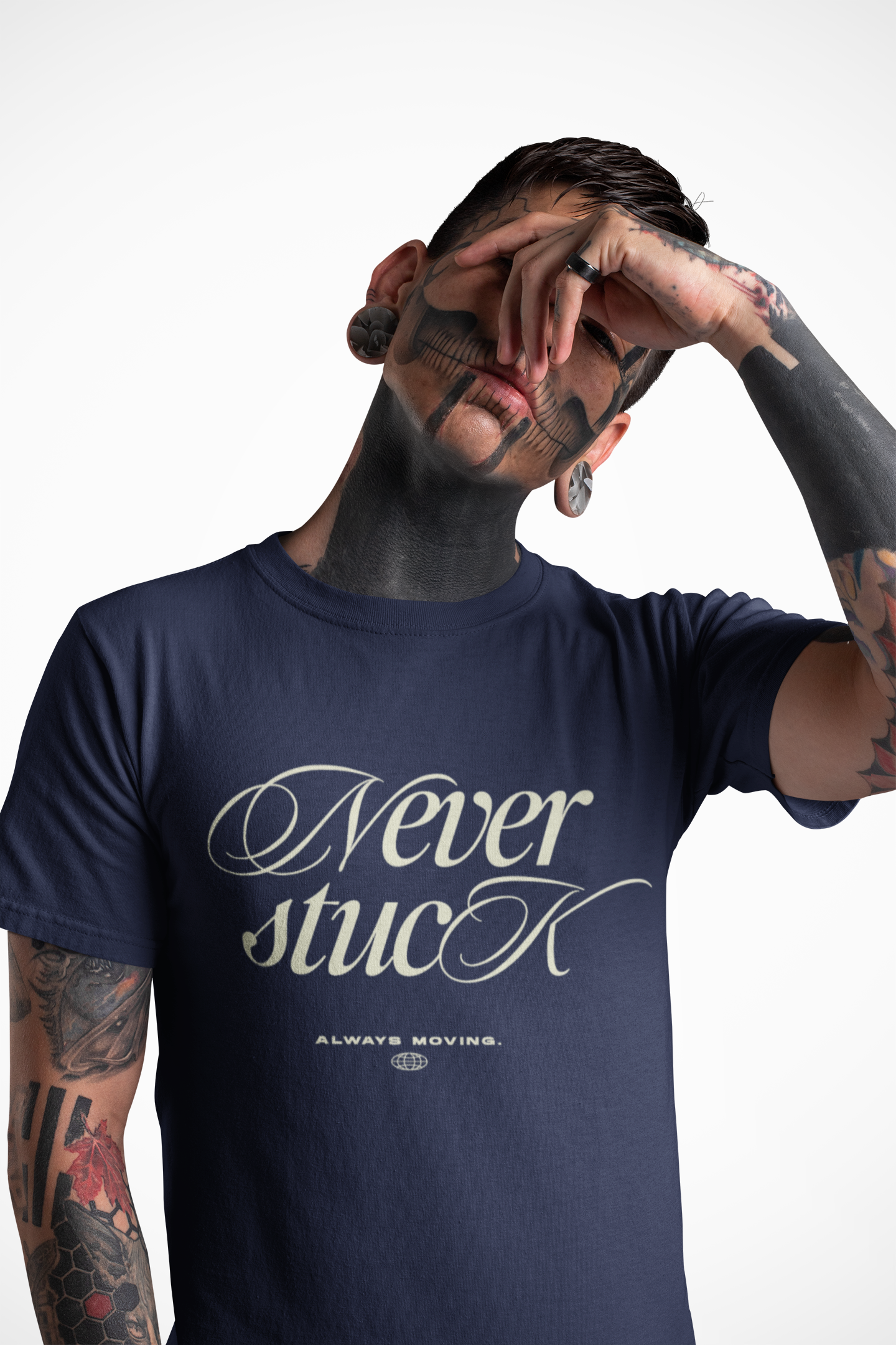Gamer Oversized Tee - 'Never Stuck' Design