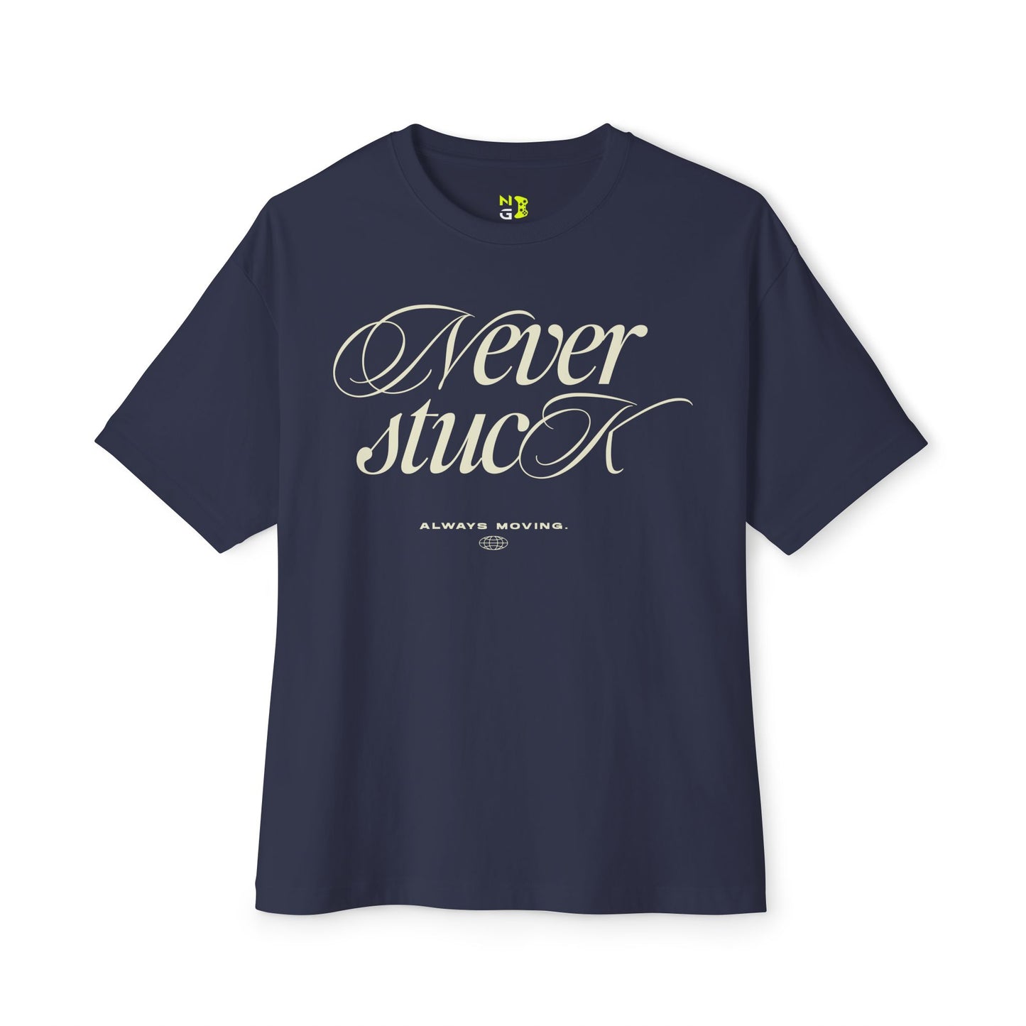Gamer Oversized Tee - 'Never Stuck' Design
