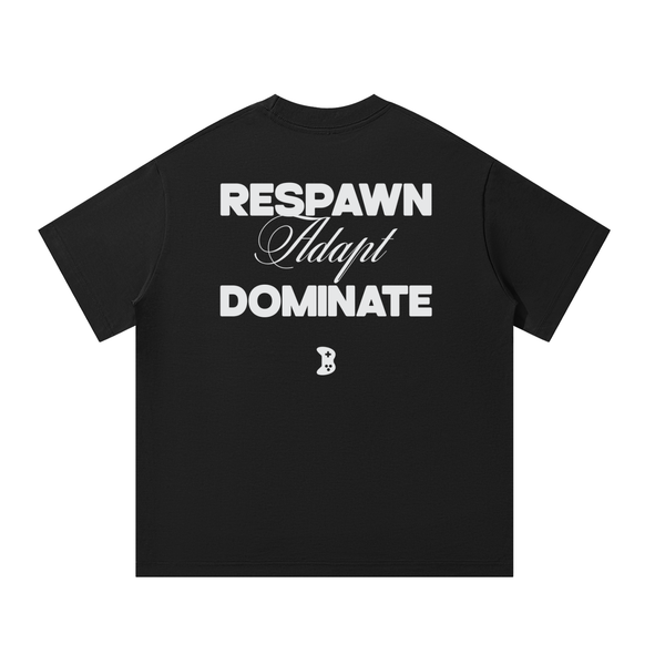 RAD Oversized Heavyweight Tee — Respawn Adapt Dominate Gamer Streetwear