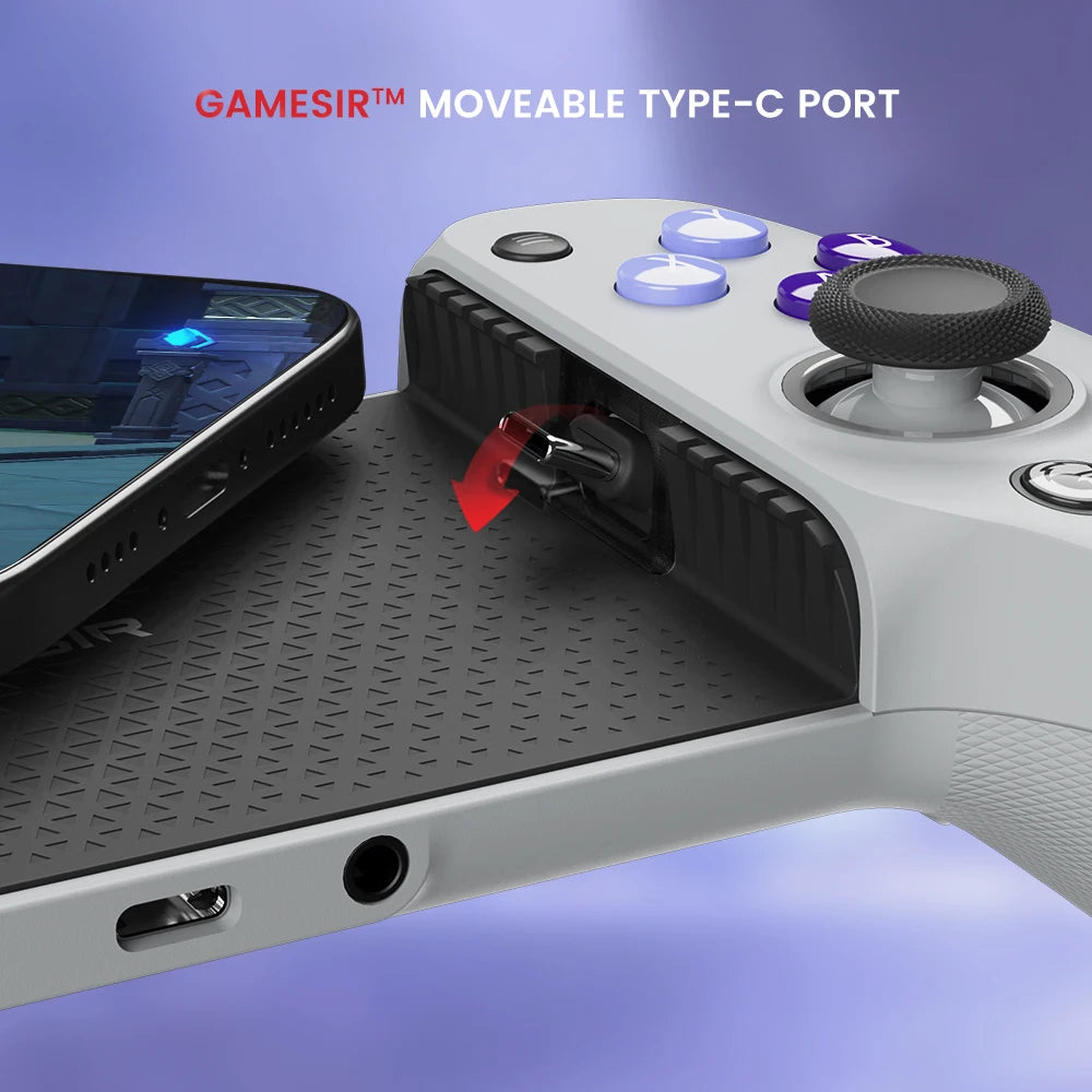 GameSir G8 Galileo Type C Gamepad Mobile Phone Controller with Hall Effect Stick for iPhone 15 Android PS Remote Play Cloud Game