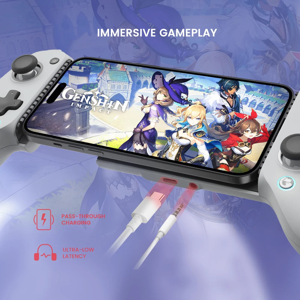 GameSir G8 Galileo Type C Gamepad Mobile Phone Controller with Hall Effect Stick for iPhone 15 Android PS Remote Play Cloud Game