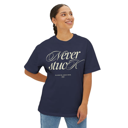 Gamer Oversized Tee - 'Never Stuck' Design