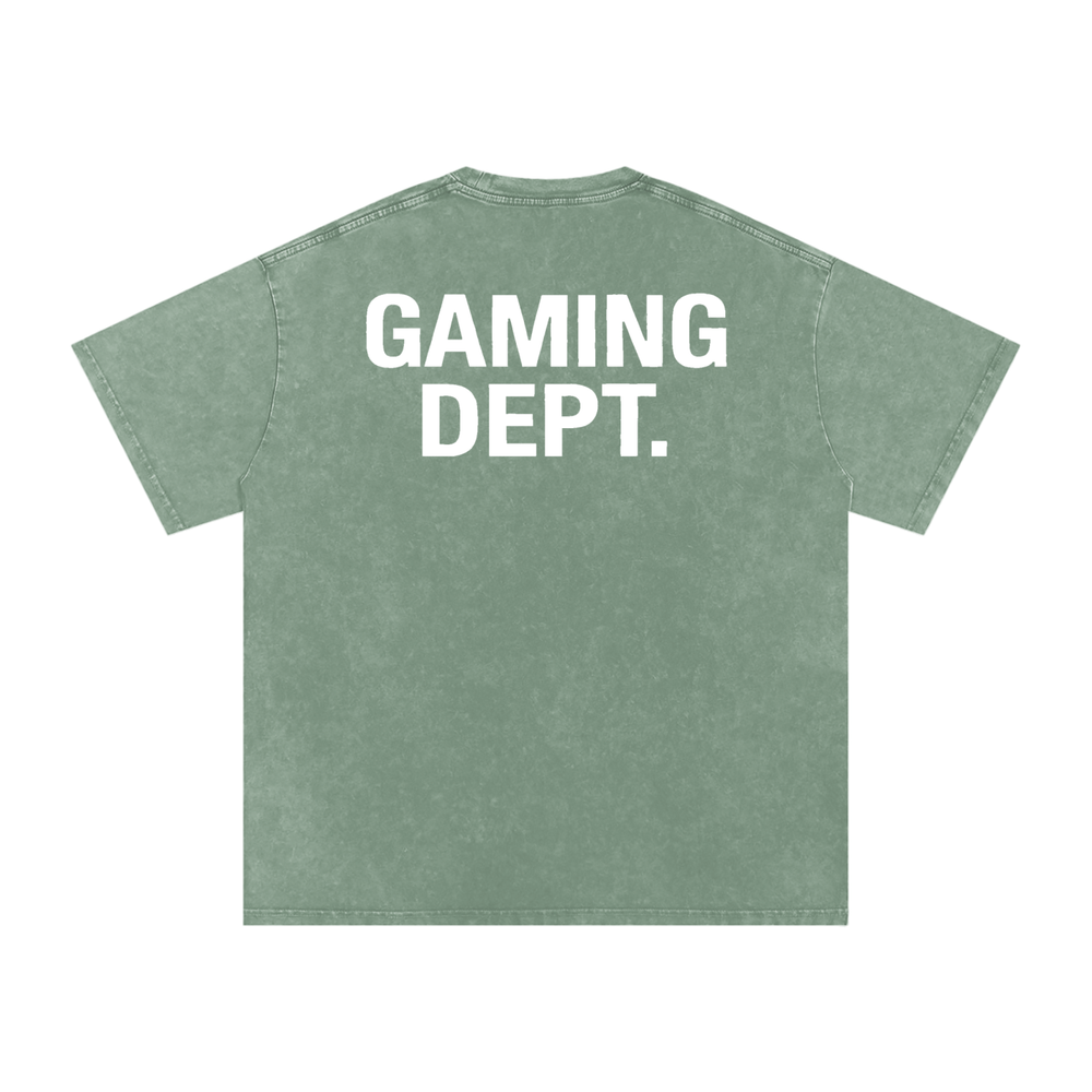 Gaming Dept Snow Washed Oversized Cotton T-Shirt
