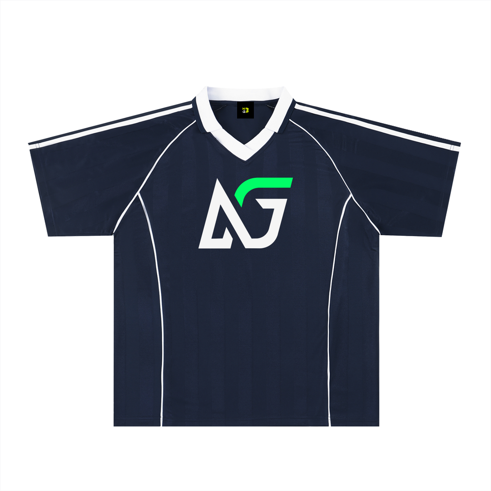 NimbleGamer - Stripe Collared Soccer Jersey