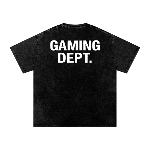 Gaming Dept Snow Washed Oversized Cotton T-Shirt