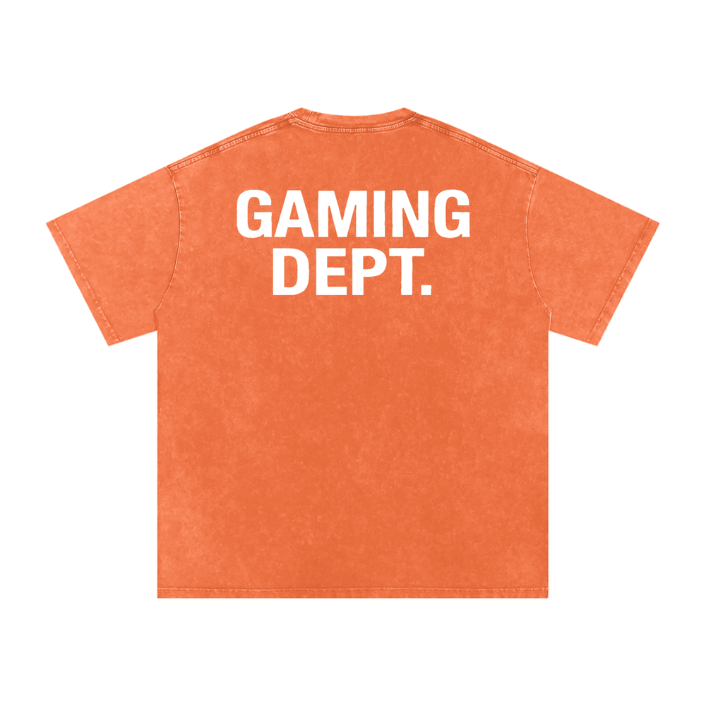 Gaming Dept Snow Washed Oversized Cotton T-Shirt