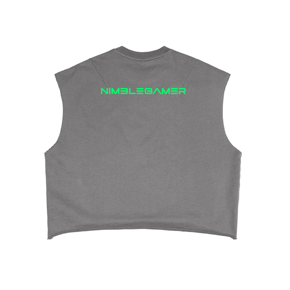 Lone Wolf Boxy Tank - Heavyweight Gamer Graphic Streetwear