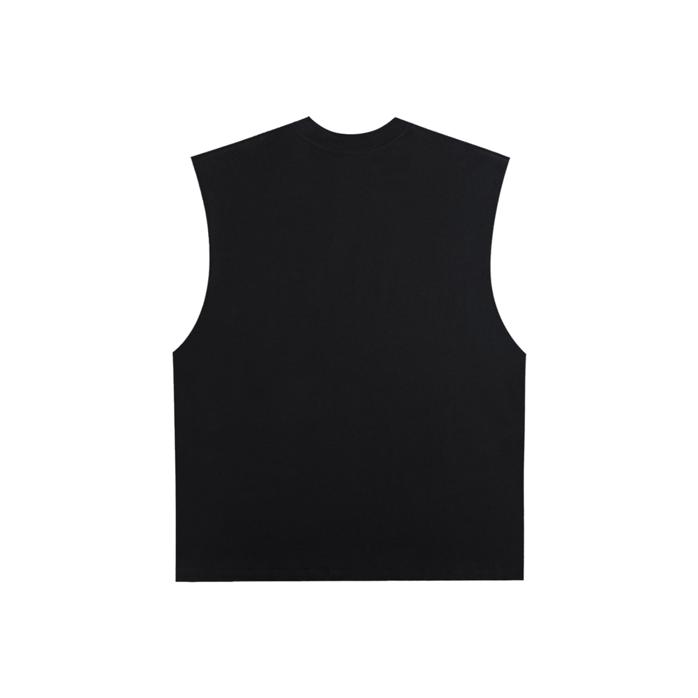 Locked In Raw-Edge Muscle Tank - Neon Gamer Graphic Streetwear
