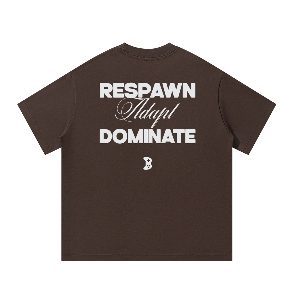 RAD Oversized Heavyweight Tee — Respawn Adapt Dominate Gamer Streetwear